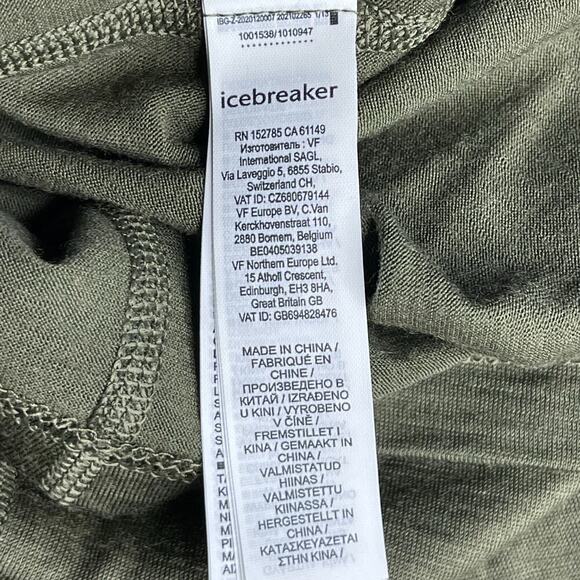 Icebreaker Merino 200 Oasis Long Sleeve Half Zip Base Layer Top size Small New - Picture 15 of 16